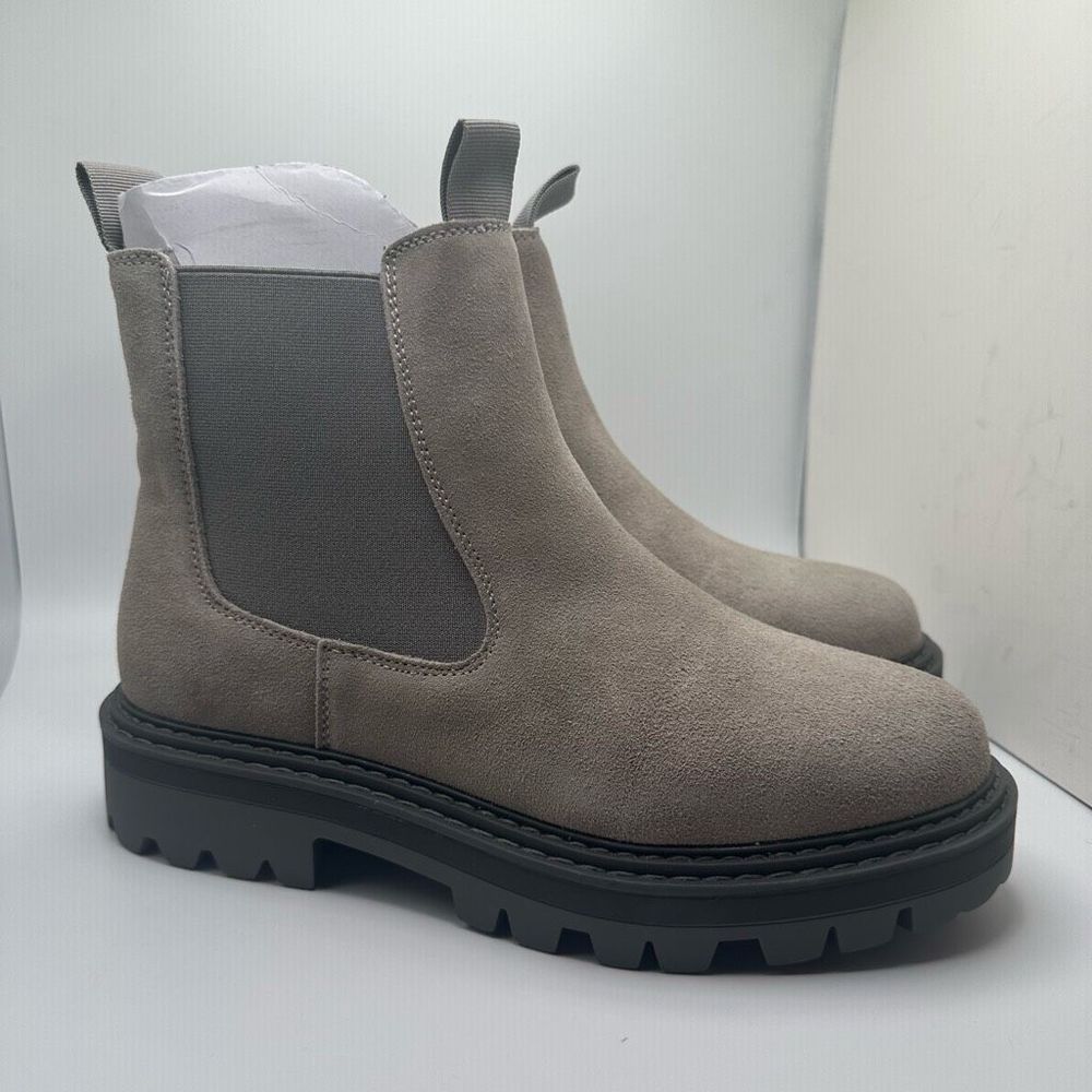 Cushionaire Gray Suede Ankle Boots